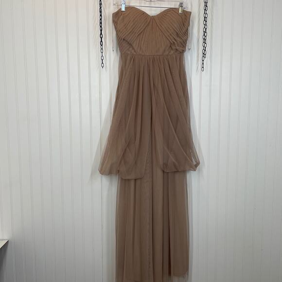 NWT Birdy Grey Sandy Taupe Christina Covertible Dress Size M Bridesmaid Wedding - Picture 1 of 10